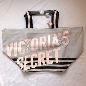 Victoria’s Secret Zippered Canvas Tote Bag